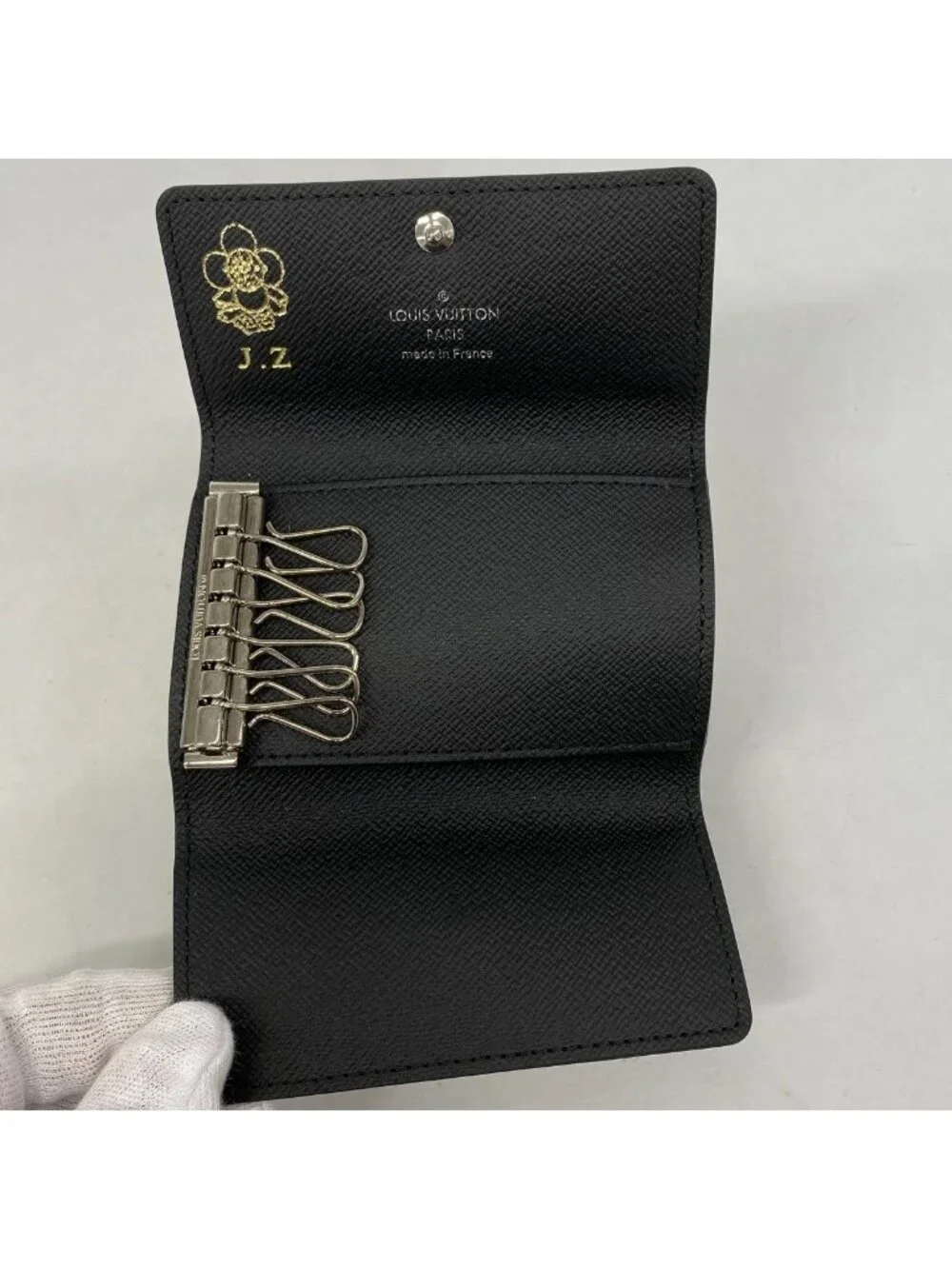 Louis Vuitton Key Case Damier Graphite Multicles 6 Black Key Holder